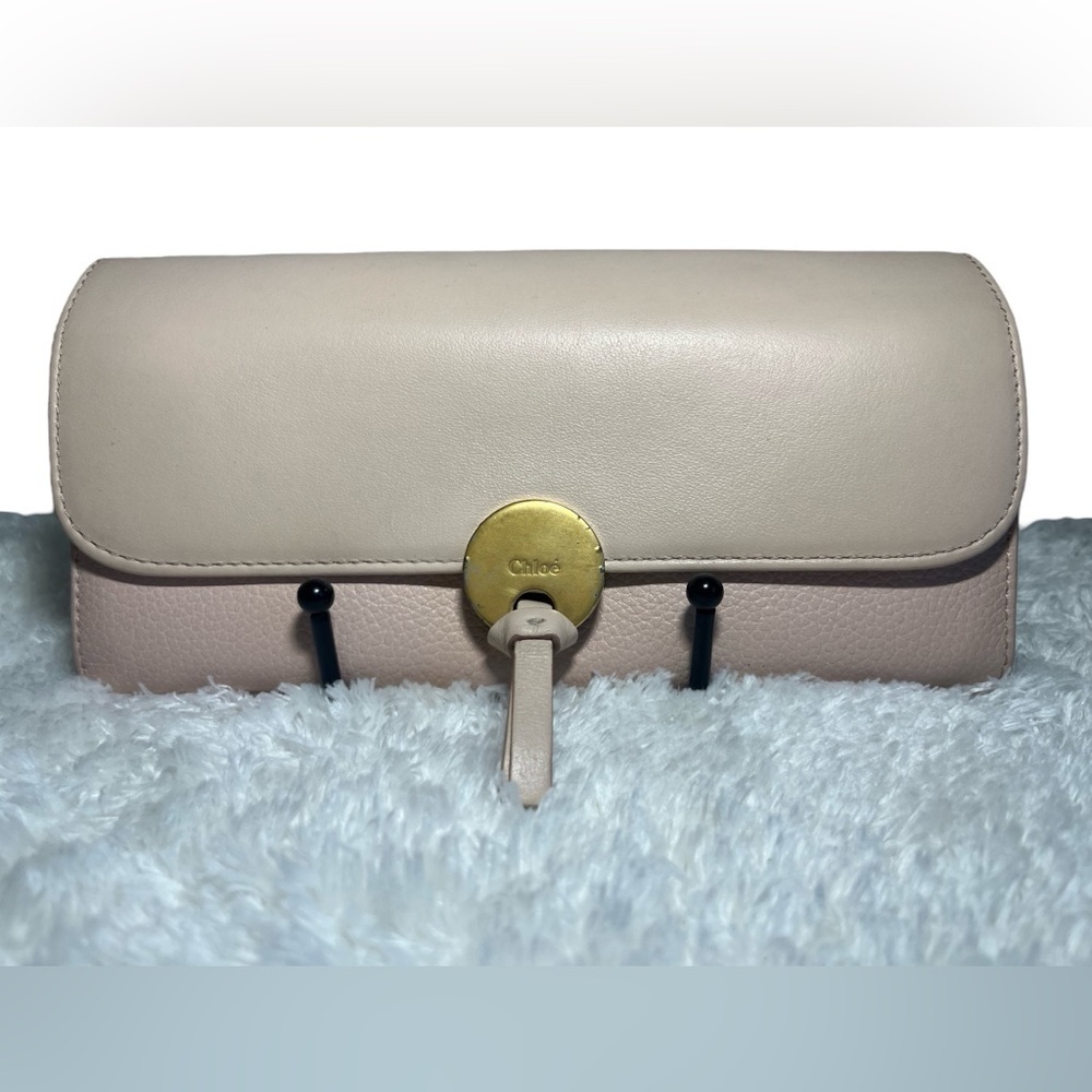 Chloe Cream and Tan Wallet